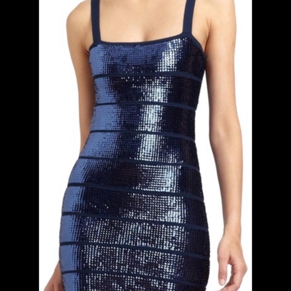 Blue Sequin BCBG Women’s Dress Cocktail Party - Picture 1 of 6